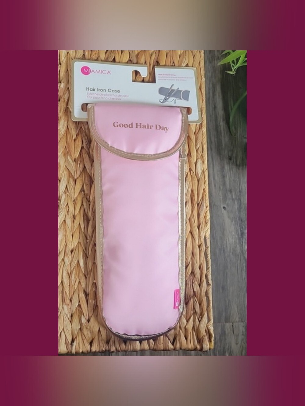 miami Pink 'Good Hair Day' Hair Iron Case